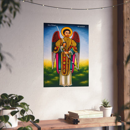 Saint Michael ቅዱስ ሚካኤል - Matte Vertical Posters