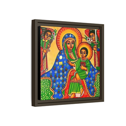 Matte Canvas, Framed (Multi-color) Saint Virgin Mary ቅድስት ድንግል ማርያም