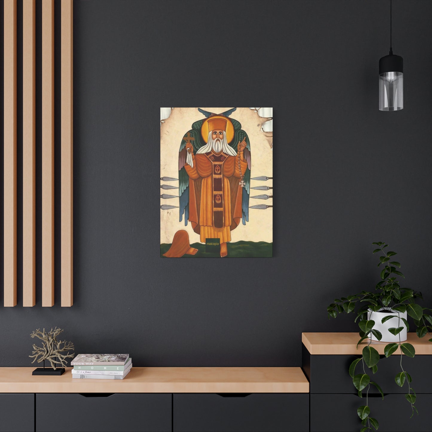 Matte Canvas, Stretched, 1.25" Abune Teklehaimanot አቡነ ተክለሃይማኖት