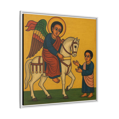 Matte Canvas, Framed (Multi-color) Saint Michael ቅዱስ ሚካኤል