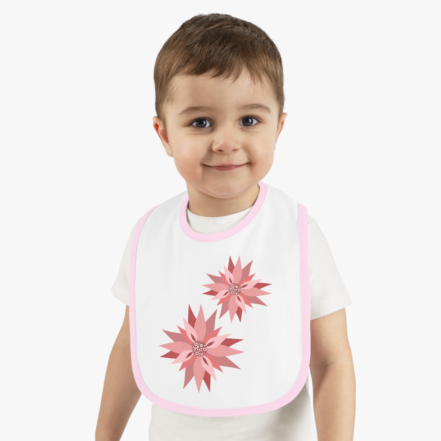 Baby Contrast Trim Jersey Bib
