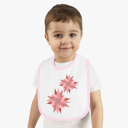 Baby Contrast Trim Jersey Bib