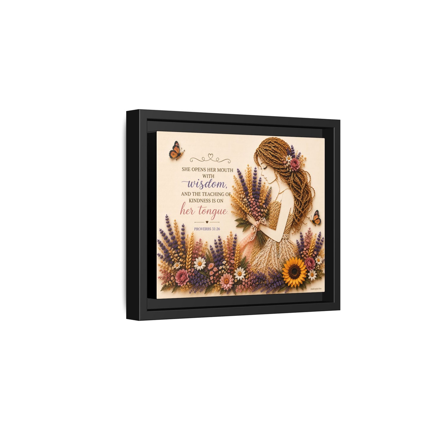 Christian Wall Art | Floral Woman