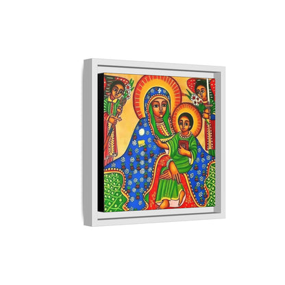 Matte Canvas, Framed (Multi-color) Saint Virgin Mary ቅድስት ድንግል ማርያም