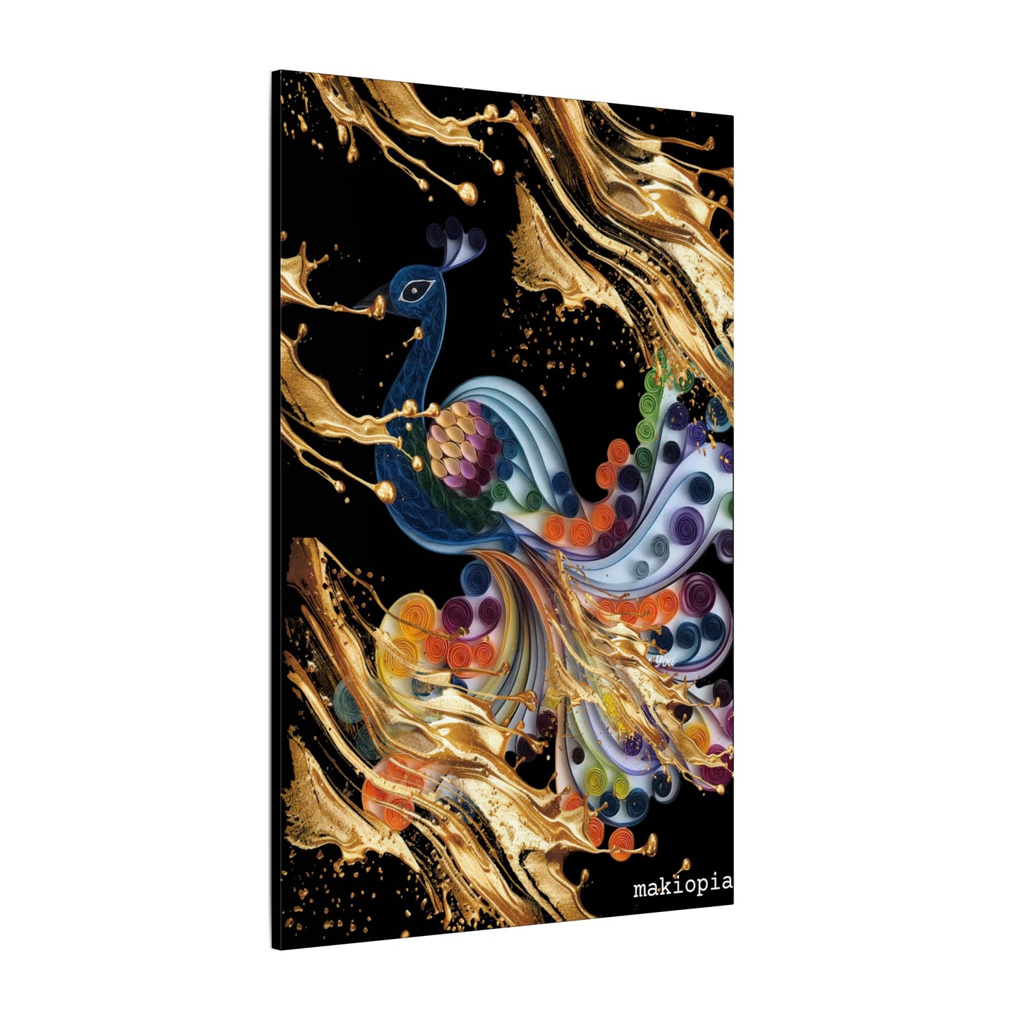 Matte Canvas, Stretched, 0.75" (Multi-Size)  Peacock