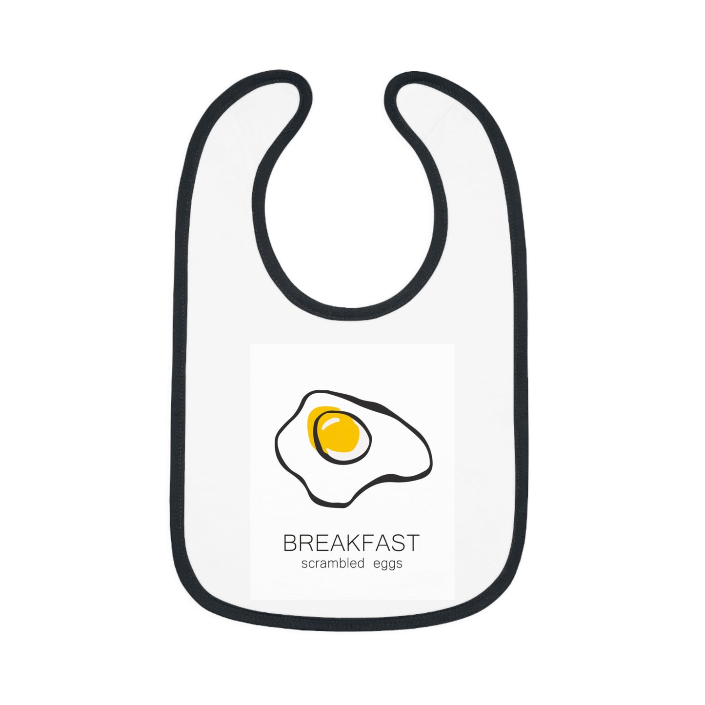 Baby Contrast Trim Jersey Bib