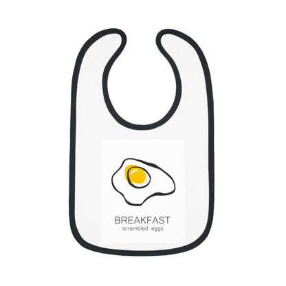 Baby Contrast Trim Jersey Bib