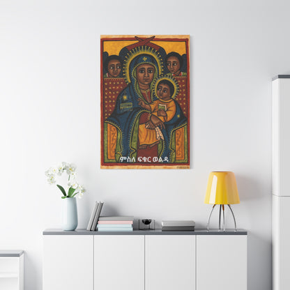 Matte Canvas, Stretched, 1.25" Saint Mary ድንግል ማርያም