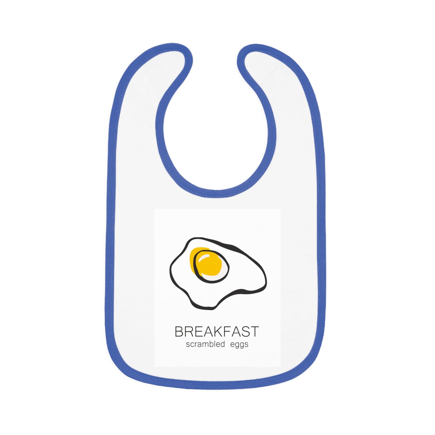 Baby Contrast Trim Jersey Bib