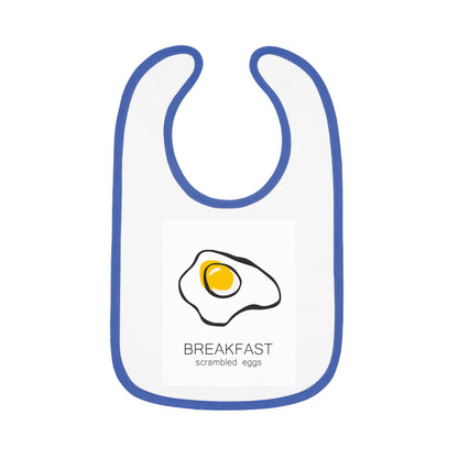 Baby Contrast Trim Jersey Bib