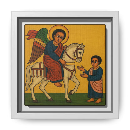 Matte Canvas, Framed (Multi-color) Saint Michael ቅዱስ ሚካኤል