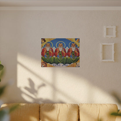 Matte Canvas, Stretched, 0.75" (Multi-Size) Holy Trinity Icon