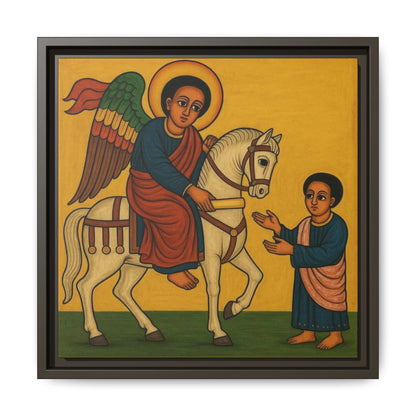 Matte Canvas, Framed (Multi-color) Saint Michael ቅዱስ ሚካኤል