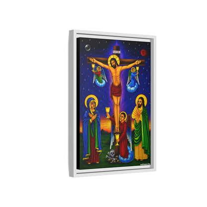 The Crucifixion of Our Lord የጌታችን ስቅለት - Matte Canvas, Framed (Multi-color)