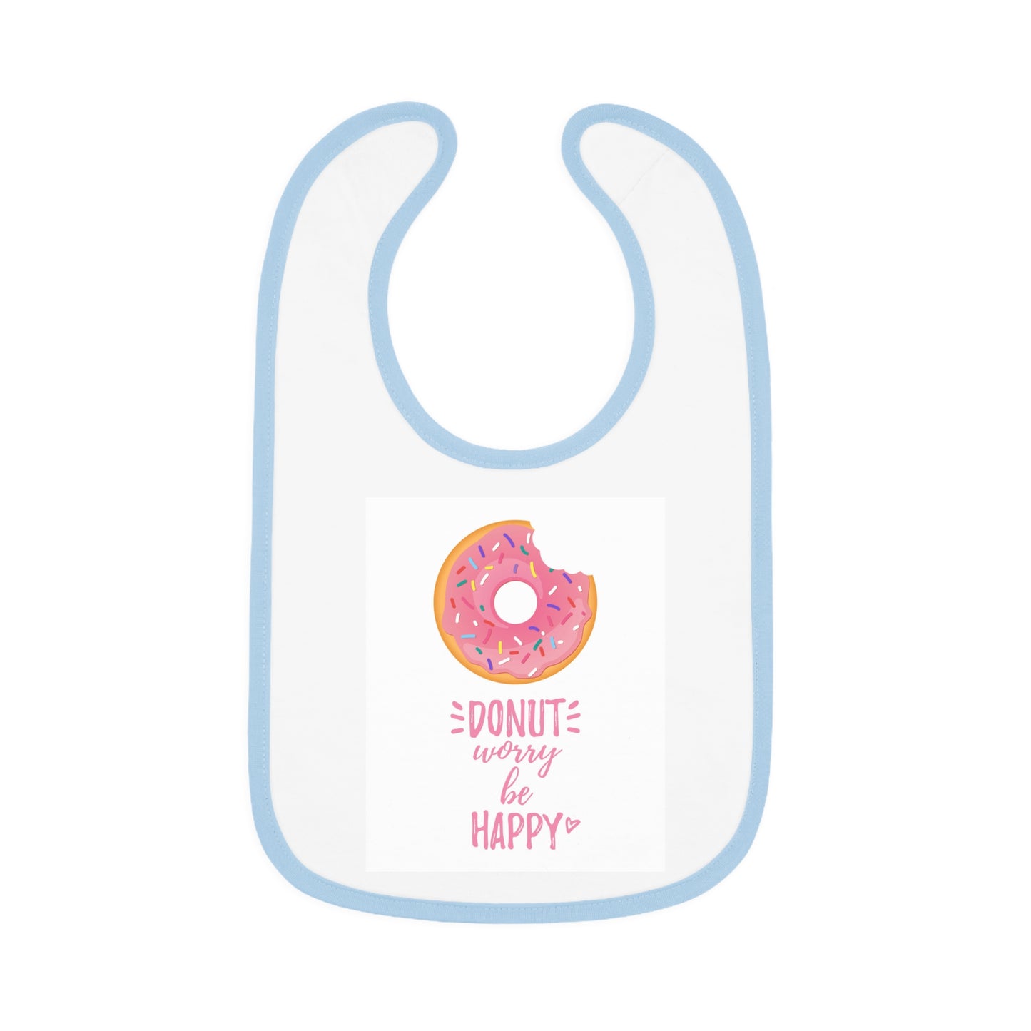 Baby Contrast Trim Jersey Bib