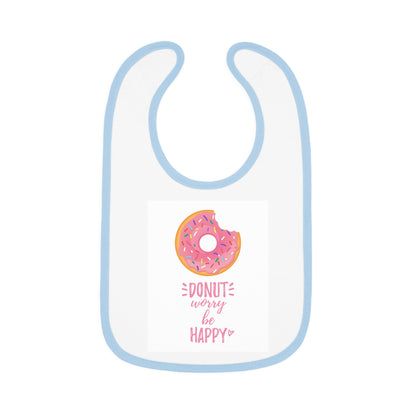 Baby Contrast Trim Jersey Bib