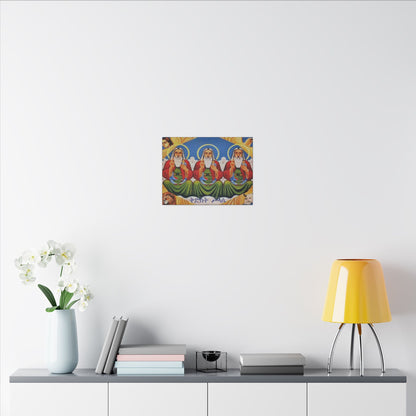 Matte Canvas, Stretched, 0.75" (Multi-Size) Holy Trinity Icon