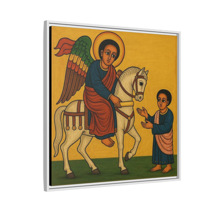 Matte Canvas, Framed (Multi-color) Saint Michael ቅዱስ ሚካኤል