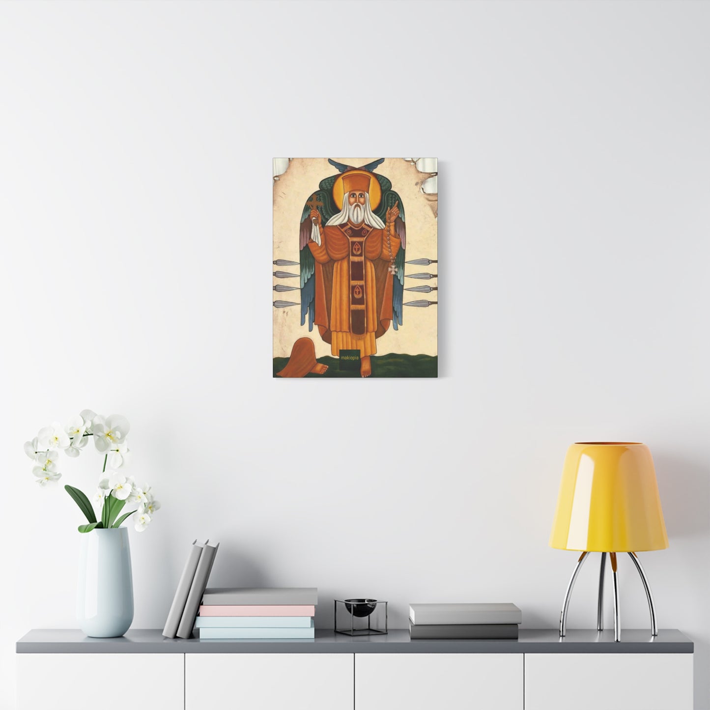 Matte Canvas, Stretched, 1.25" Abune Teklehaimanot አቡነ ተክለሃይማኖት