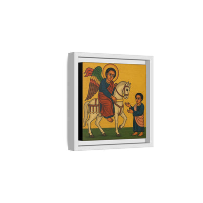 Matte Canvas, Framed (Multi-color) Saint Michael ቅዱስ ሚካኤል