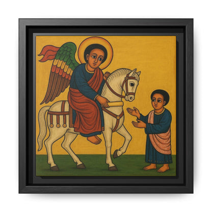 Matte Canvas, Framed (Multi-color) Saint Michael ቅዱስ ሚካኤል