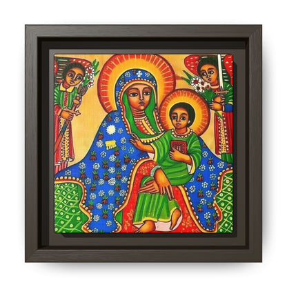 Matte Canvas, Framed (Multi-color) Saint Virgin Mary ቅድስት ድንግል ማርያም