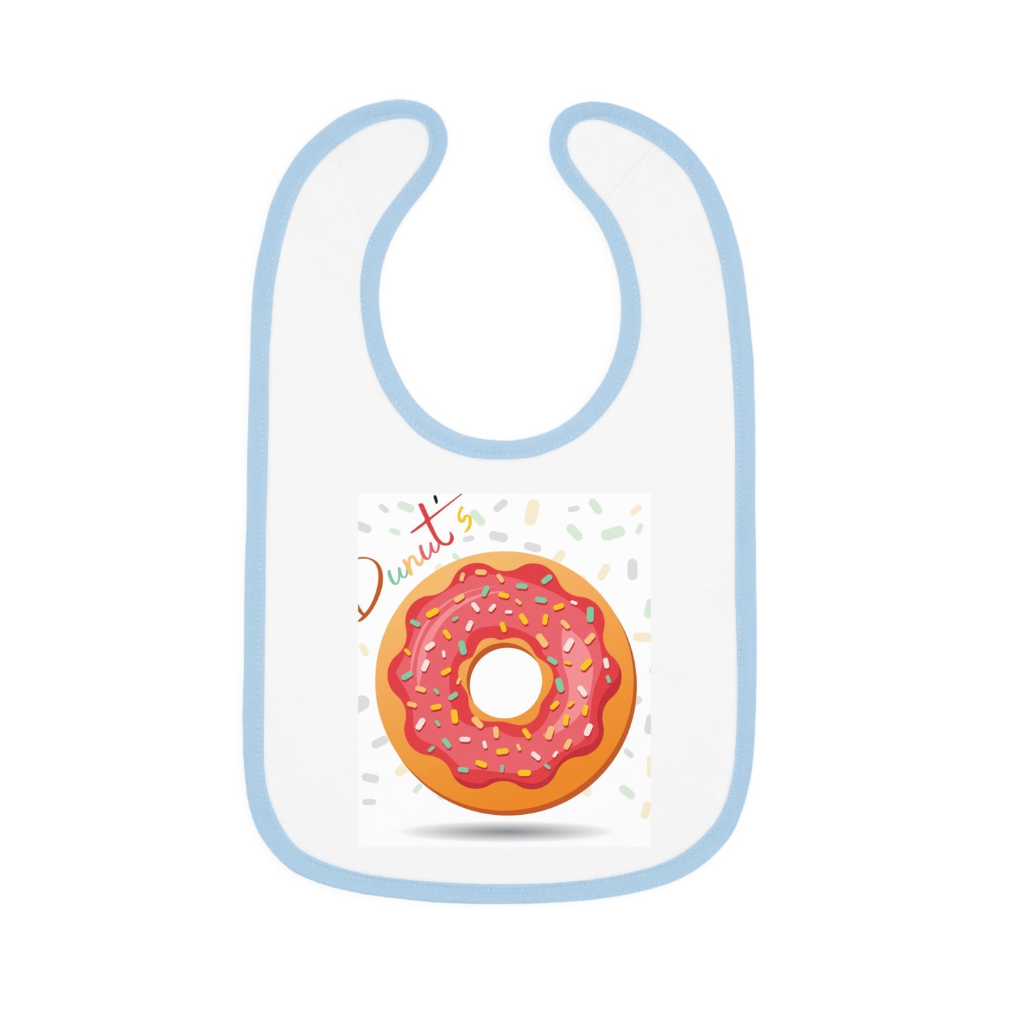 Baby Contrast Trim Jersey Bib