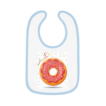 Baby Contrast Trim Jersey Bib