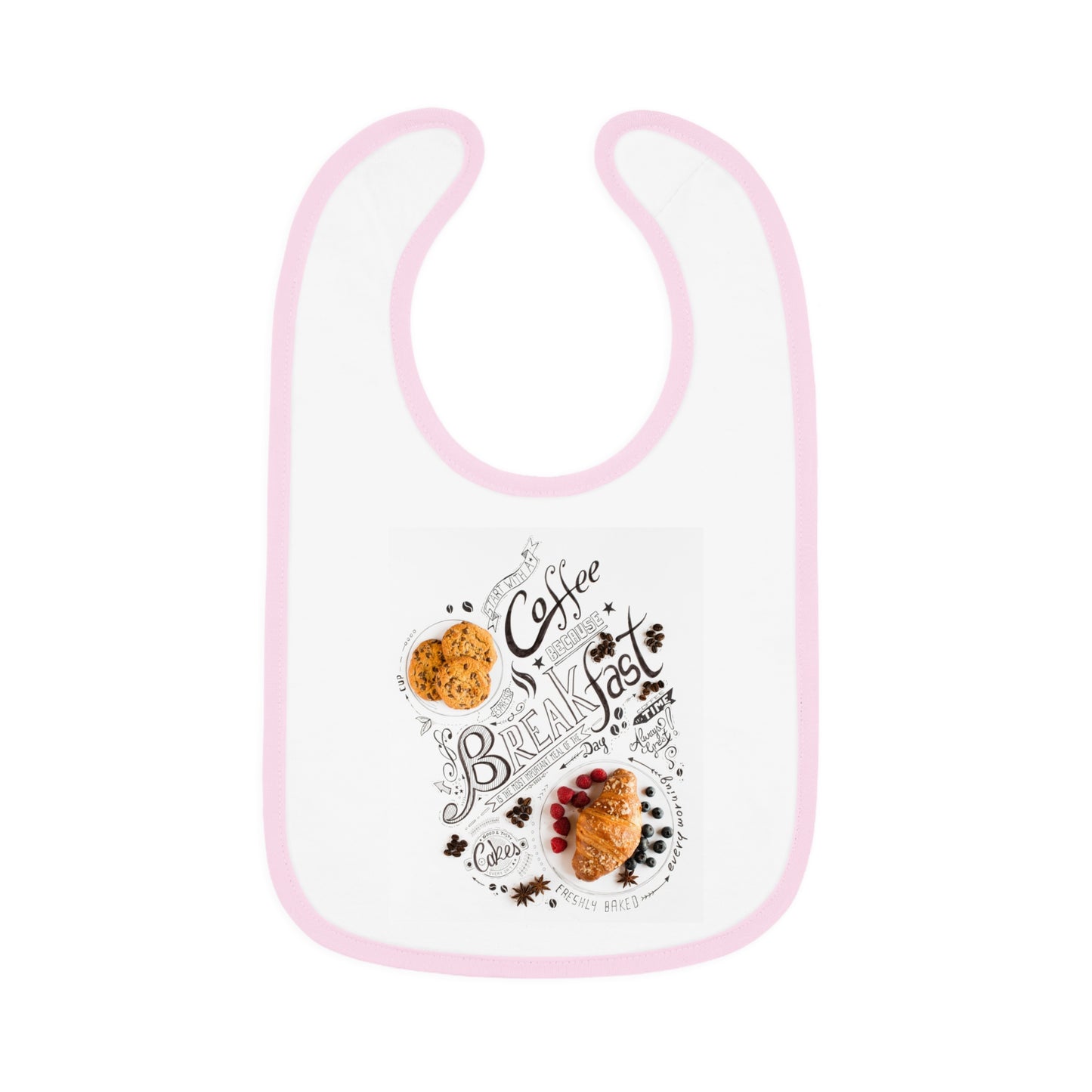 Baby Contrast Trim Jersey Bib