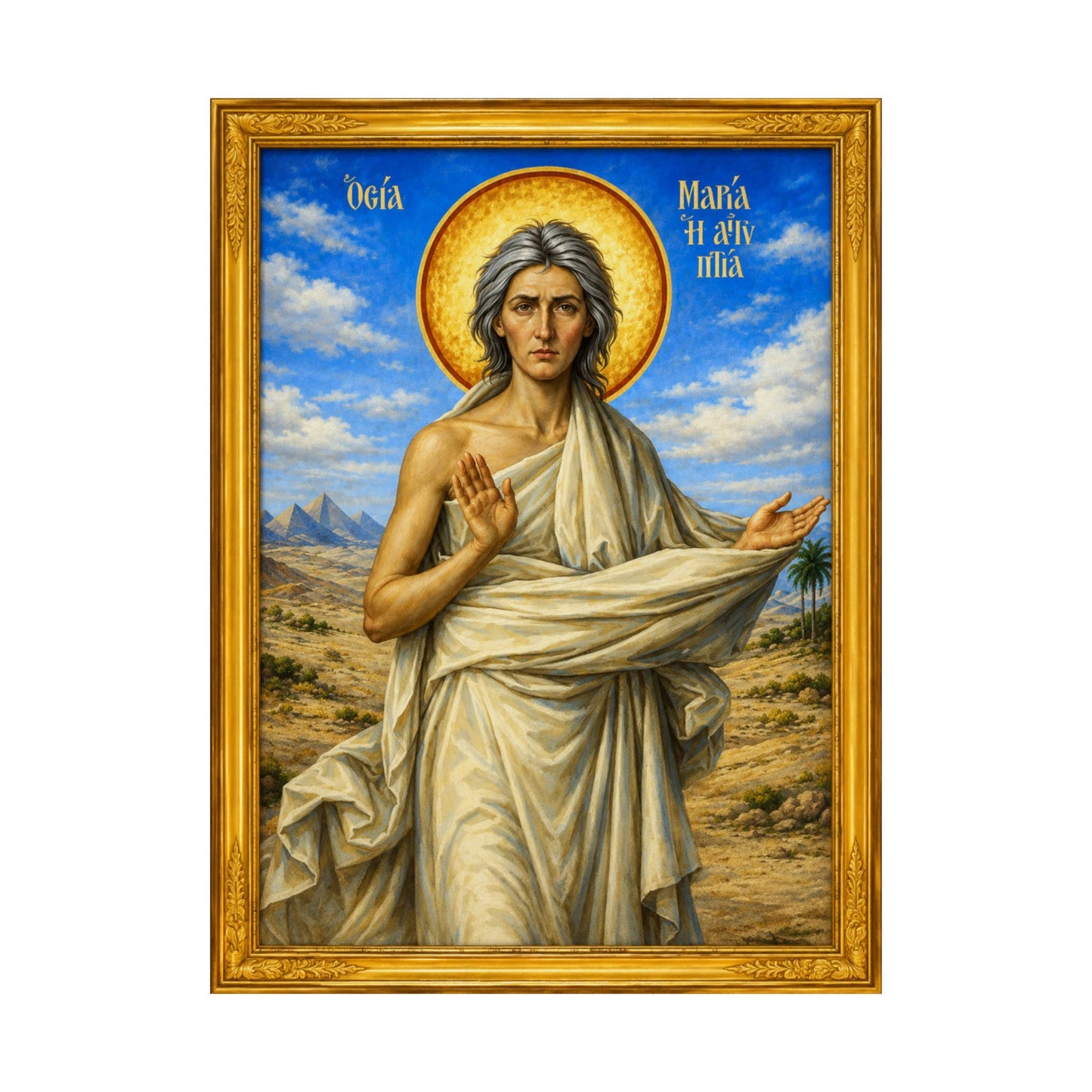 Mary the Egyptian ማርያም ግብፃዊት - Matte Vertical Posters