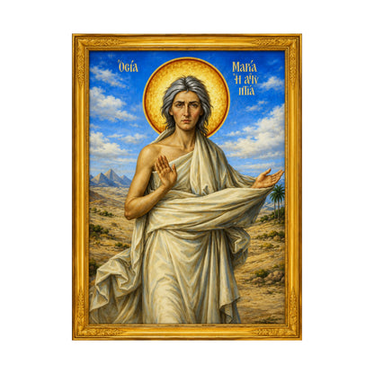 Mary the Egyptian ማርያም ግብፃዊት - Matte Vertical Posters