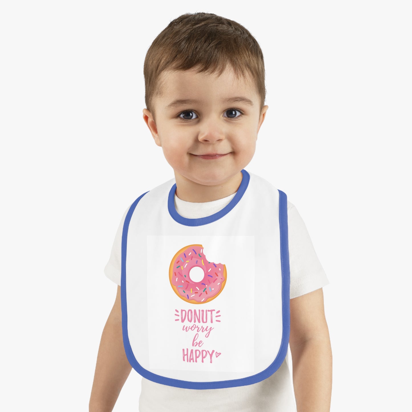 Baby Contrast Trim Jersey Bib