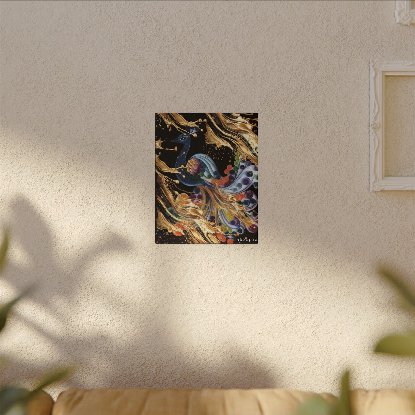Matte Canvas, Stretched, 0.75" (Multi-Size)  Peacock