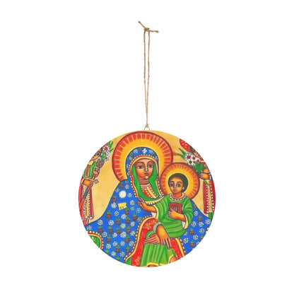 Wood Signs ድንግል ማርያም Virgin Mary