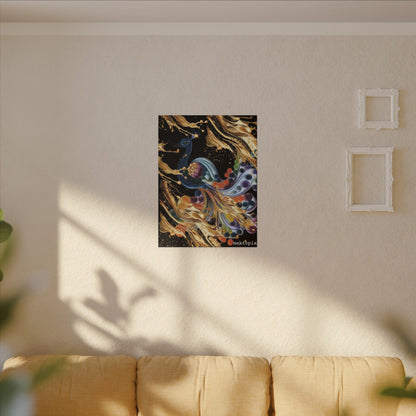 Matte Canvas, Stretched, 0.75" (Multi-Size)  Peacock