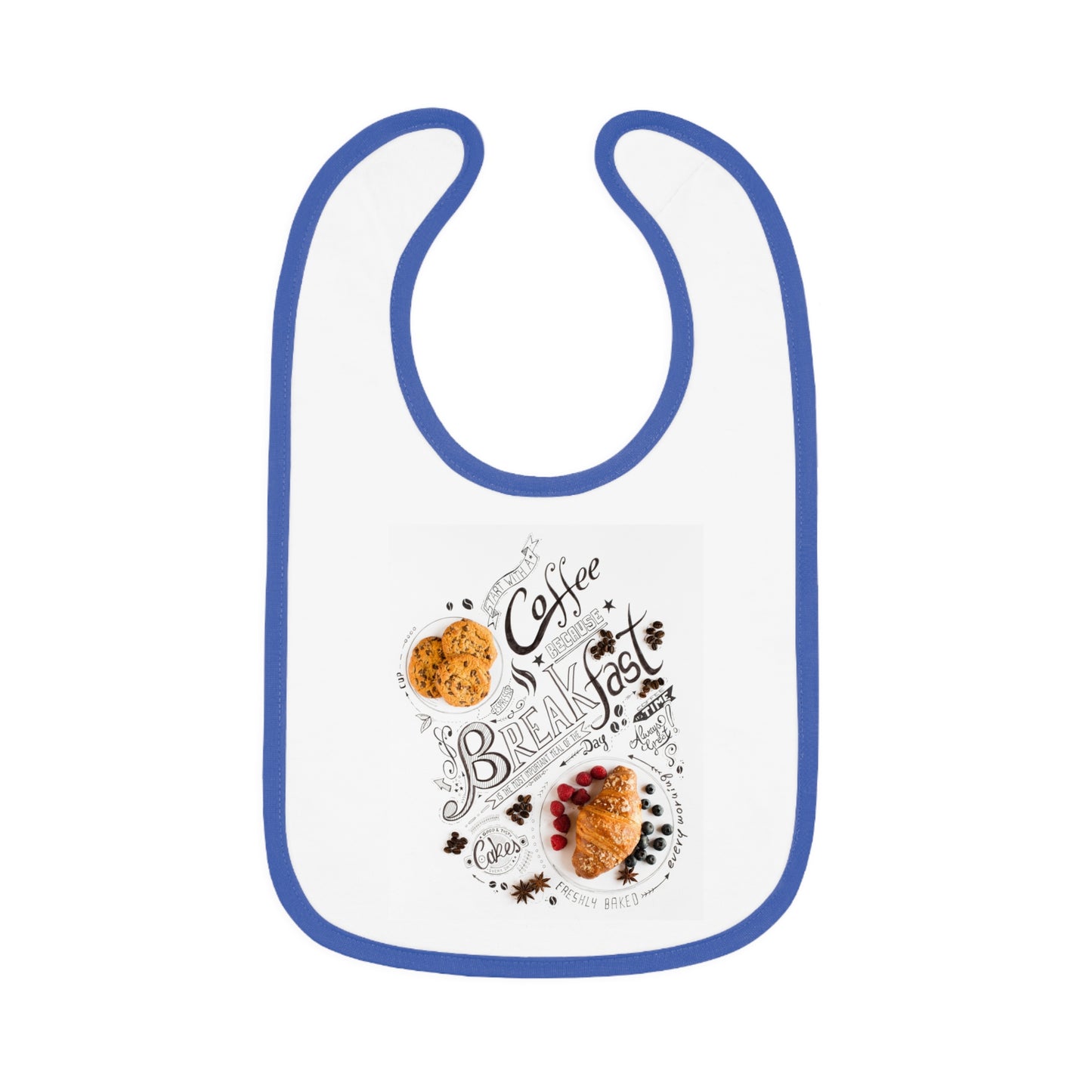 Baby Contrast Trim Jersey Bib