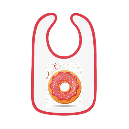 Baby Contrast Trim Jersey Bib