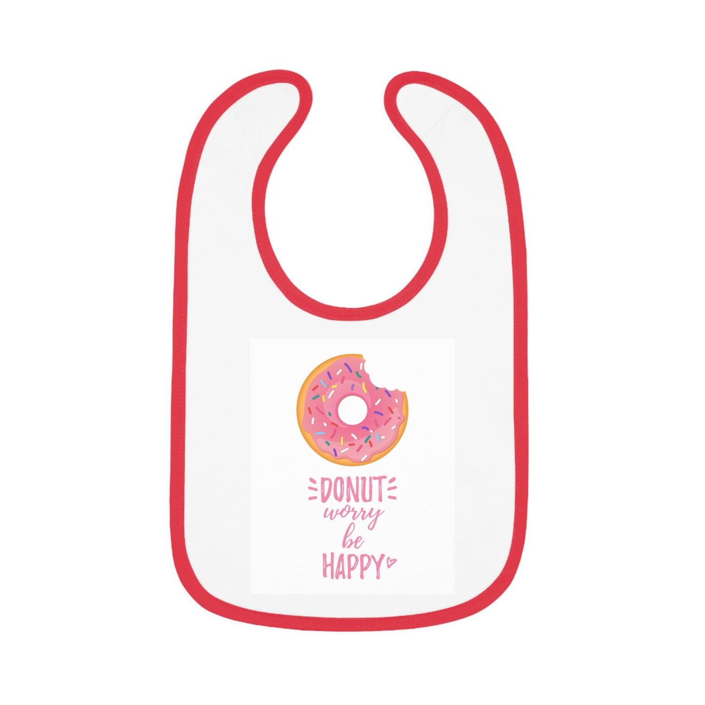 Baby Contrast Trim Jersey Bib