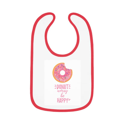 Baby Contrast Trim Jersey Bib