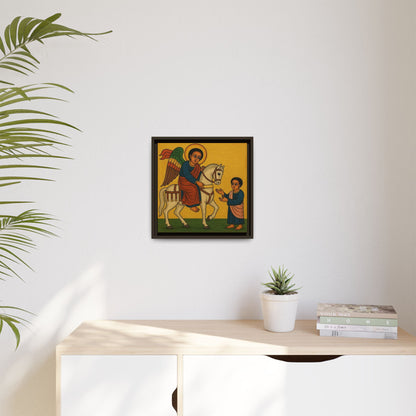 Matte Canvas, Framed (Multi-color) Saint Michael ቅዱስ ሚካኤል
