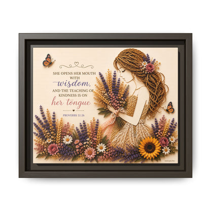 Christian Wall Art | Floral Woman