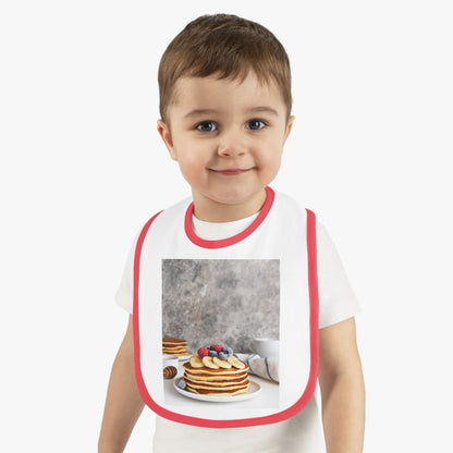 Baby Contrast Trim Jersey Bib
