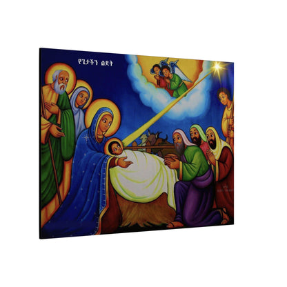 Matte Canvas, Stretched, 0.75" (Multi-Size) የጌታ ልደት Nativity