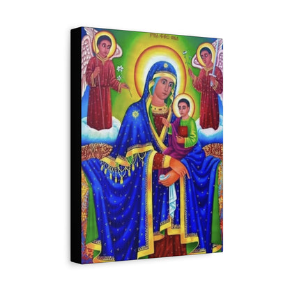 Virgin Mary Matte Canvas, Stretched, 1.25" ማርያም ድንግል