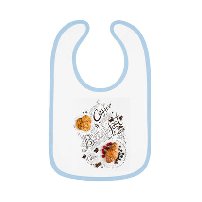 Baby Contrast Trim Jersey Bib