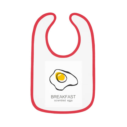 Baby Contrast Trim Jersey Bib