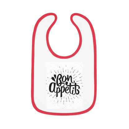 Baby Contrast Trim Jersey Bib