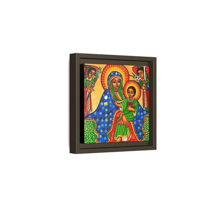 Matte Canvas, Framed (Multi-color) Saint Virgin Mary ቅድስት ድንግል ማርያም
