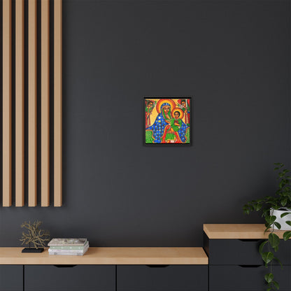 Matte Canvas, Framed (Multi-color) Saint Virgin Mary ቅድስት ድንግል ማርያም