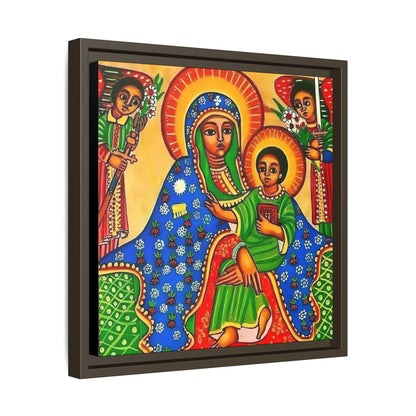 Matte Canvas, Framed (Multi-color) Saint Virgin Mary ቅድስት ድንግል ማርያም